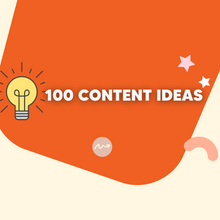 Load image into Gallery viewer, CREATE MORE ON SOCIAL - 100 Content Ideas - Template
