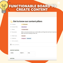 Load image into Gallery viewer, CREATE MORE ON SOCIAL - 100 Content Ideas - Template
