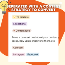 Load image into Gallery viewer, CREATE MORE ON SOCIAL - 100 Content Ideas - Template
